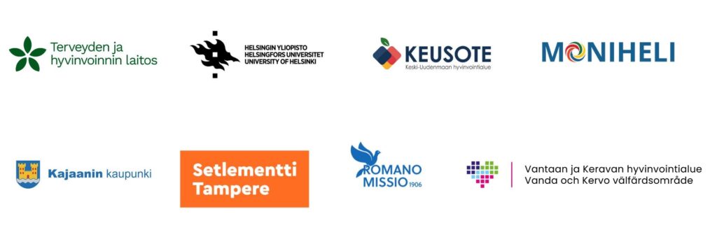 ESR-hankkeen osatoteuttajien logot